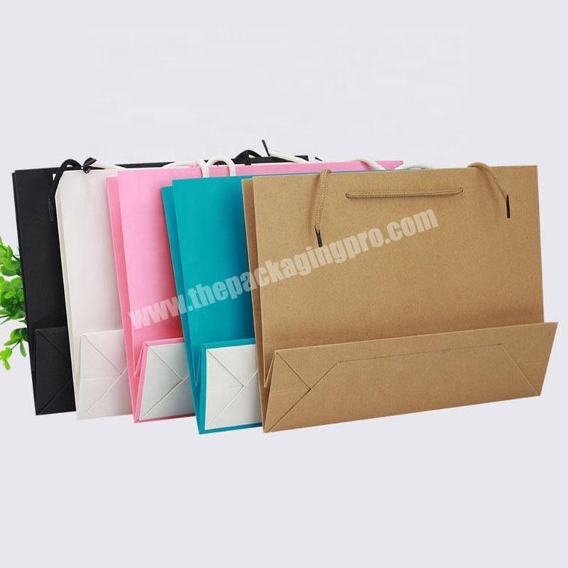 Custom printed wholesale gift bag kraft paper