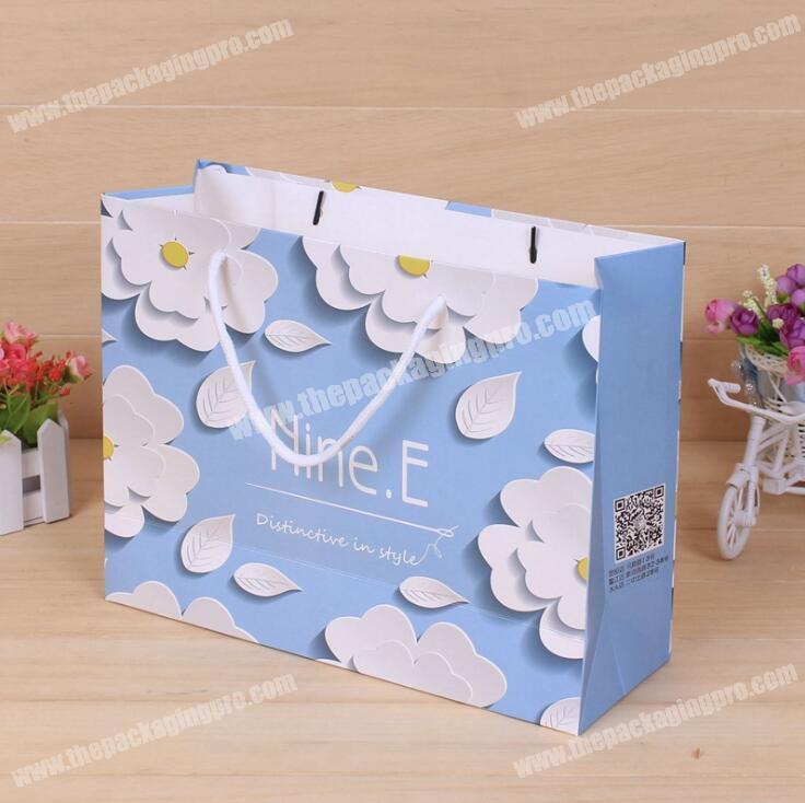 Custom printed wholesale shopping gift paper bag