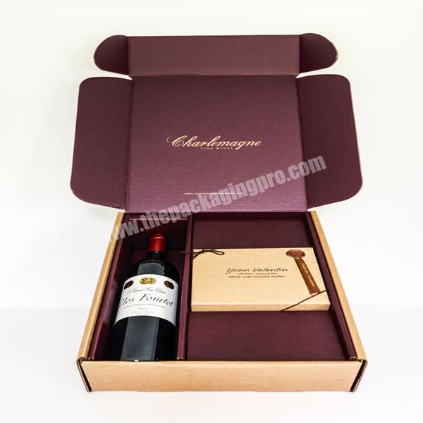 Custom Printed wine Mailer Packaging Boxes
