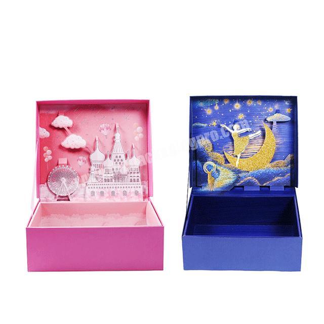 Custom Printing 3D Paper Packaging Cardboard Luxury Wedding Birthday Gift Set Package Box