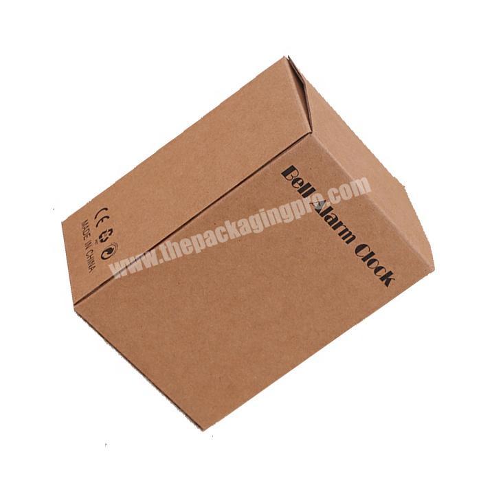Custom printing brown kraft paper packaging box for alarm clock