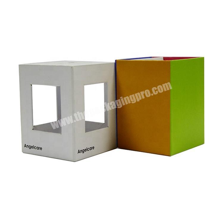 custom printing cardboard packing boxes with clear lids  manufacturers cheap wholesale