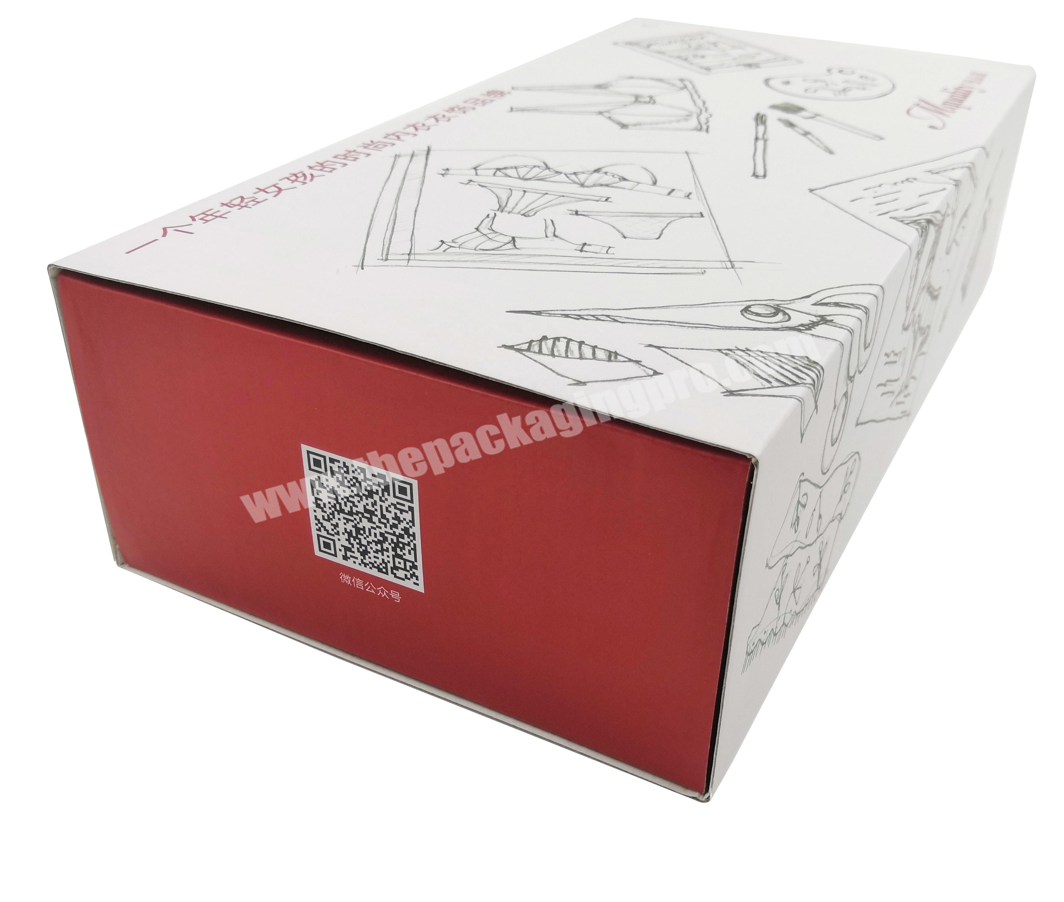 custom printing cardboard paper mailer box for clothing packaging