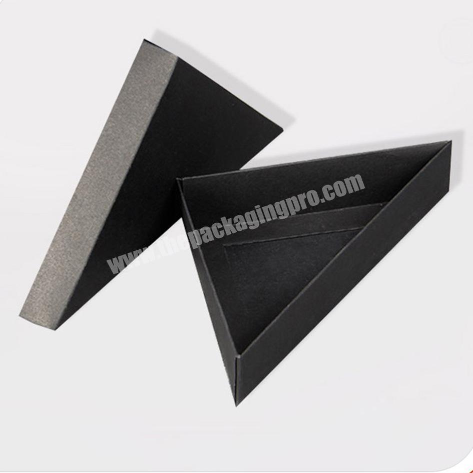 Custom printing cardboard triangle packaging paper gift box