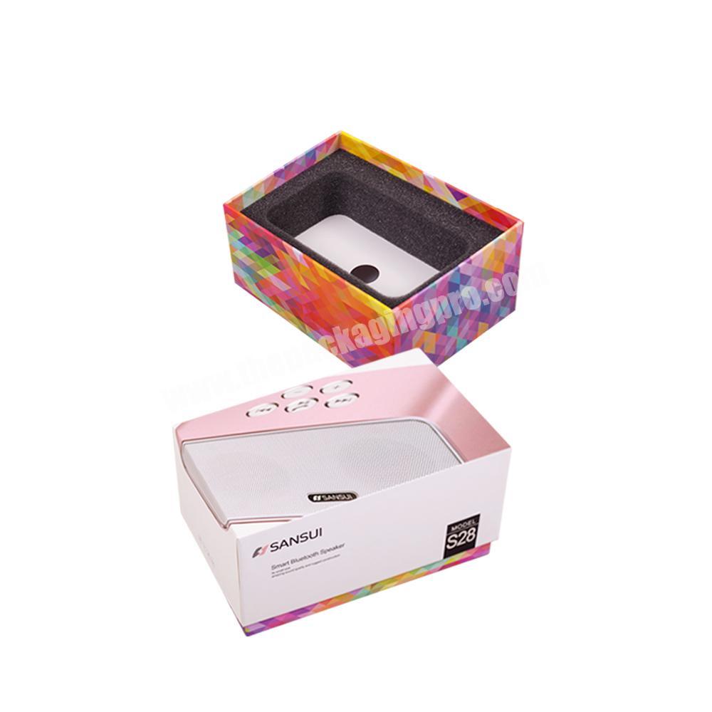 custom printing carton foam smart speaker consumer electronics packaging cardboard box design