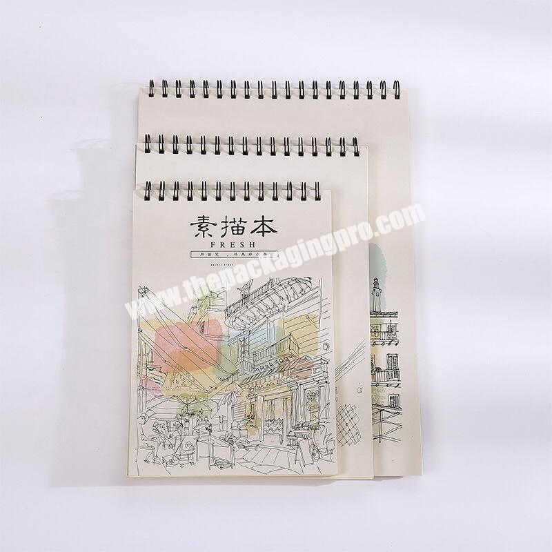 Custom Printing Cheap Bulk A4 A5 B4 B5 Sketchbook Office Business School  Exercise Book Plain Blank