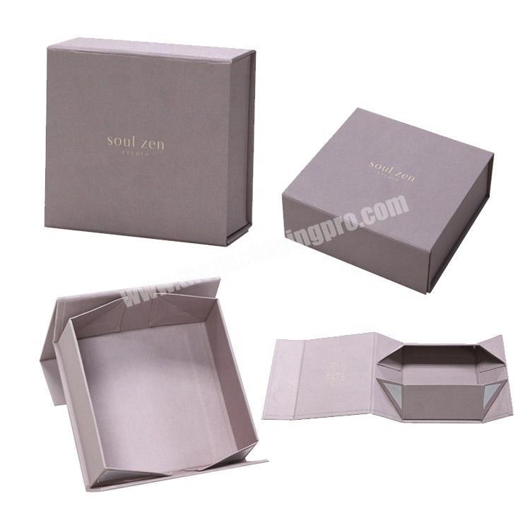 Custom printing clothing book shape foldable magnetic paper packaging gift box