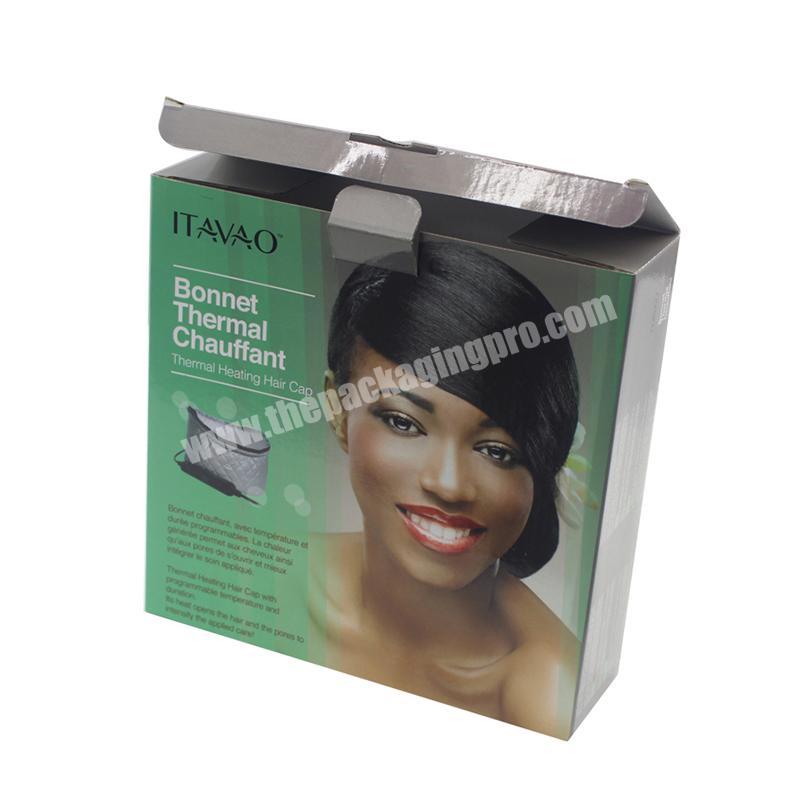 Custom printing corrugated box foldable hair bundle mailer box packaging