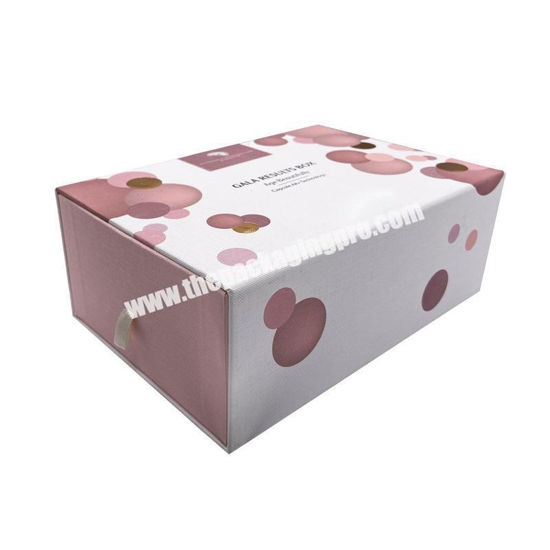 custom printing cosmetic packaging drawer box with foam insert