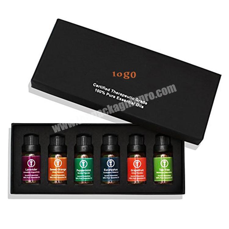 Custom printing Cosmetic Skin whitening essential oil rigid gift box packaging