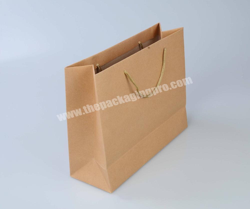 Custom printing eco friendly recycled brown kraft paper bag with own logo print