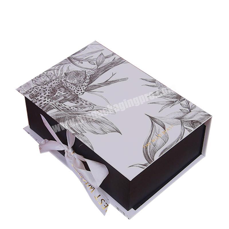 Custom Printing Elegant Paper Cardboard Wedding Candy Chocolate Gift Box with Ribbon