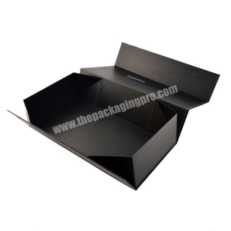 Custom printing flip top luxury foldable packaging boxes with magnetic catch