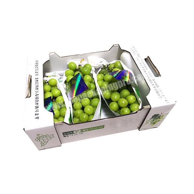 Custom Printing Fruit And Vegetable And Seafood Foldable Hard Corrugated Shipping Packaging Waxed Cardboard Boxes