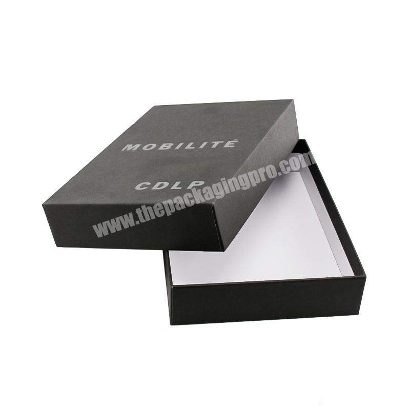 Custom printing gift box souvenir packaging box cardboard lid and base box for apparel clothings