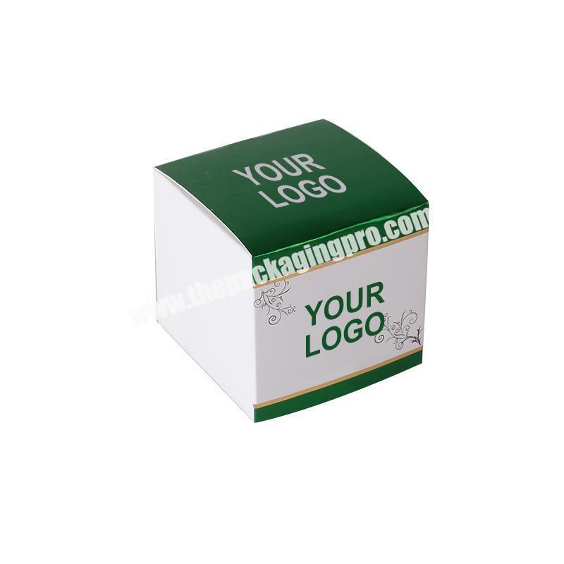 custom printing green paper gift cosmetic box packaging products