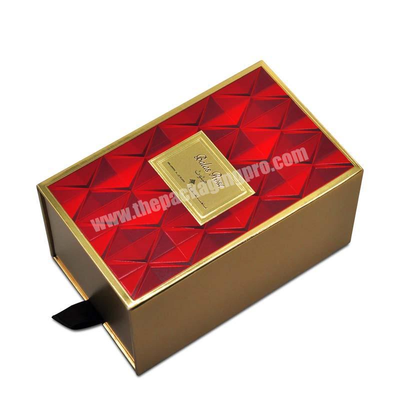 Custom Printing Hard Rigid Cardboard Luxury Sliding Box With Pull Handle Gift Sleeve Packaging Box