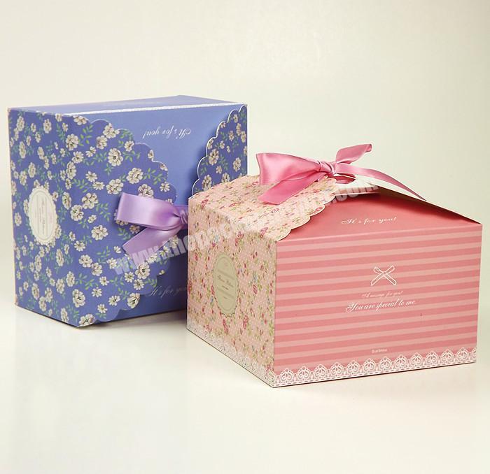 Custom Printing Kraft Paper packaging Cake Box Small Cardboard Packaging Boxes
