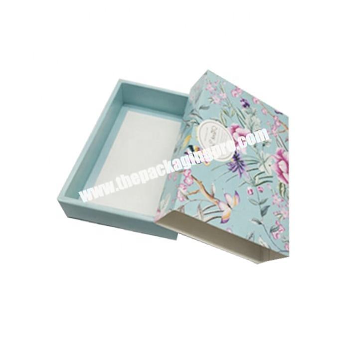 Custom printing logo paper cardboard sliding drawer storage box