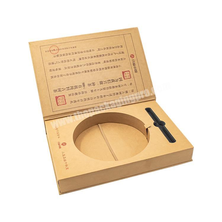 Custom Printing Luxury Eco Friendly Cardboard kraft Magnetic Tea Packaging Gift Box