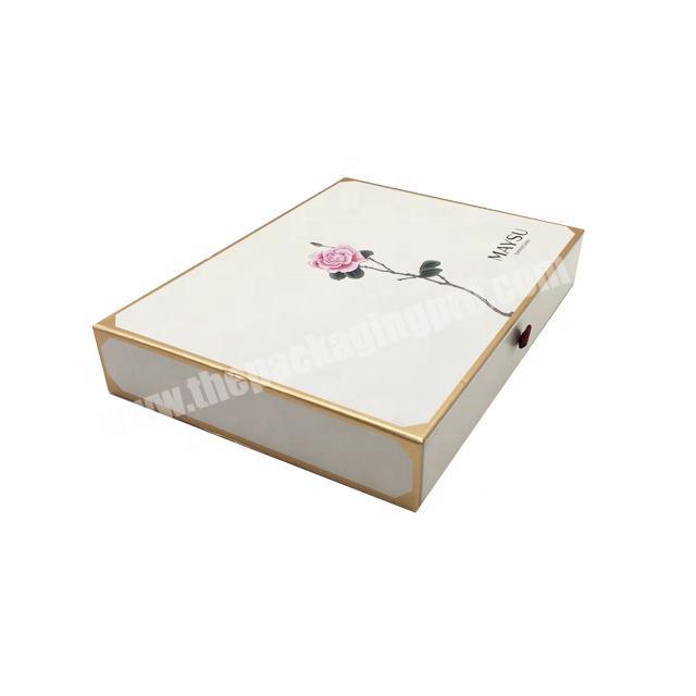 Custom Printing Luxury Hard Recycled Jewelry Wedding Gift Packaging Paper Small Drawer Box