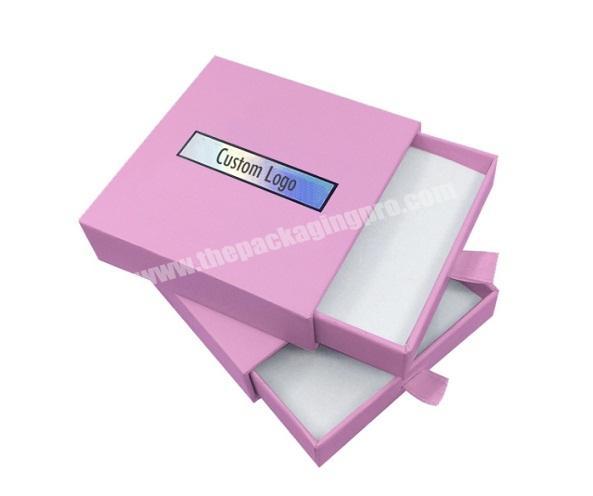 custom printing luxury hard recycled small jewelry wedding gift packaging drawer paper box