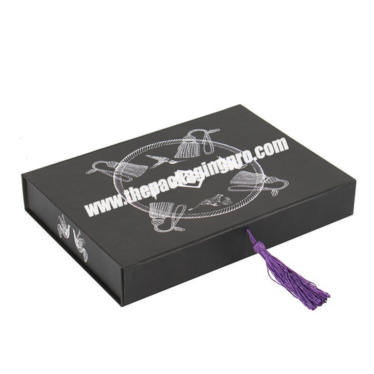 custom printing magnetic paper box packaging for scarf