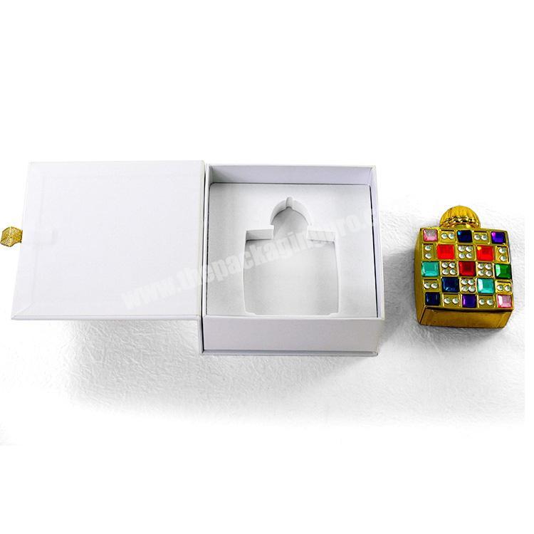Custom printing magnetic white recyclable perfume boxes perfume package