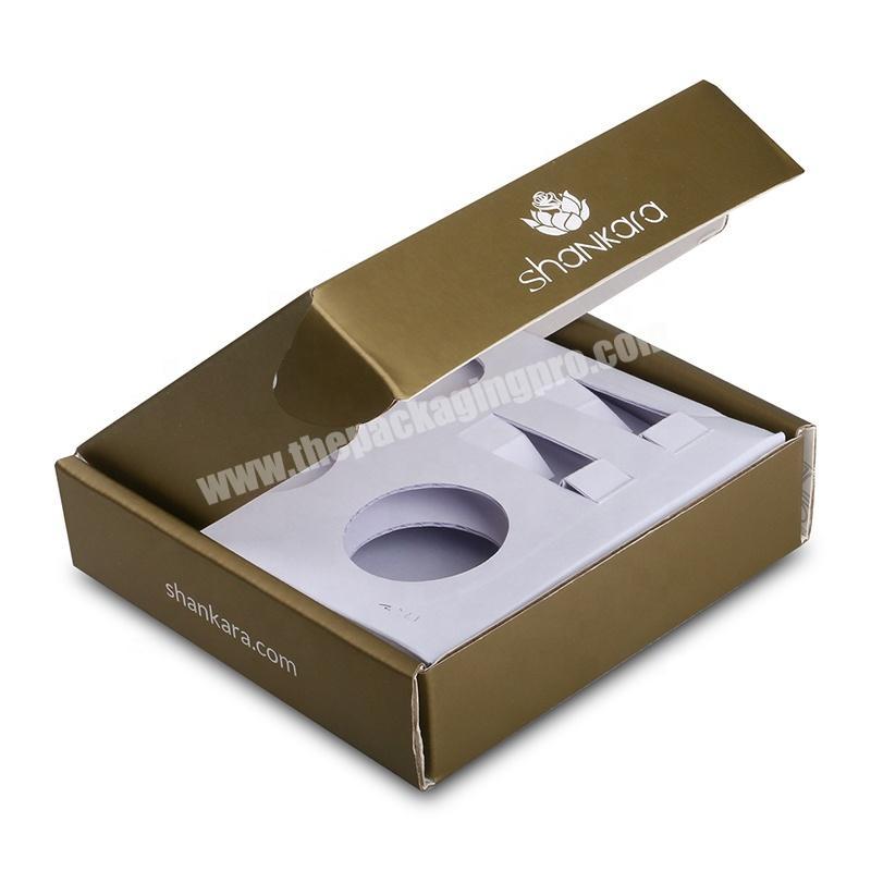 custom printing mailing corrugated paper cosmetic makeup gift packaging shipping box