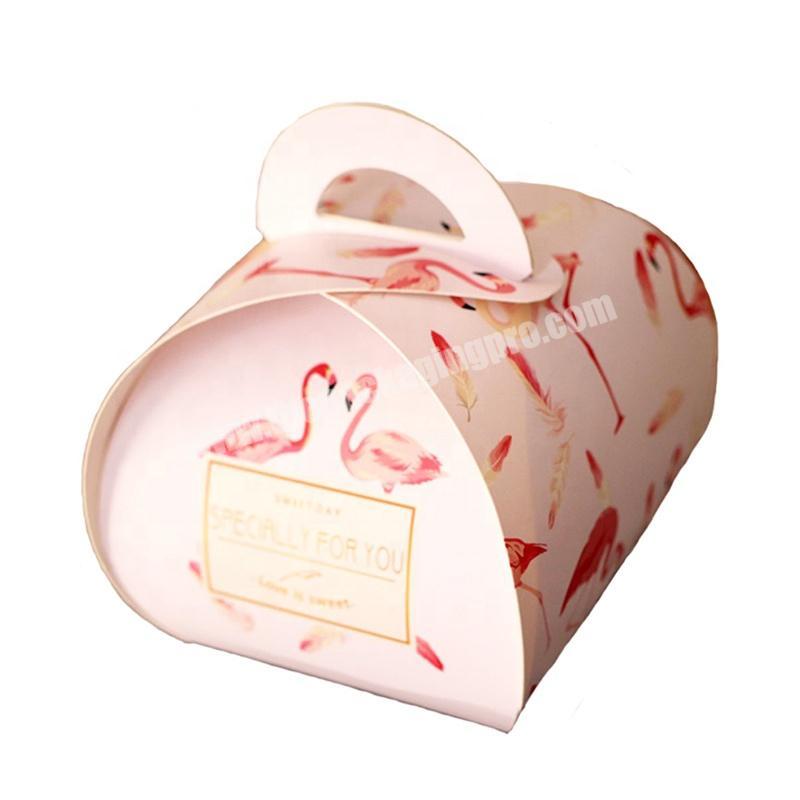 Custom Printing Portable Small Size Christmas Eve Apple Packaging Candy Cookie Paper Boxes