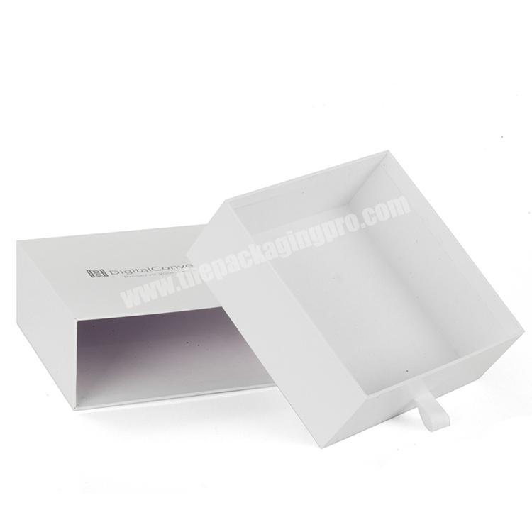 Custom Printing Rigid Paper Small Gift Box White Gift Boxes With Drawer