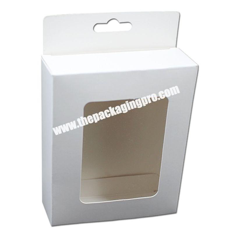 Custom Printing Small Foldable Brown Kraft Corrugated White Phone Case Box With Window
