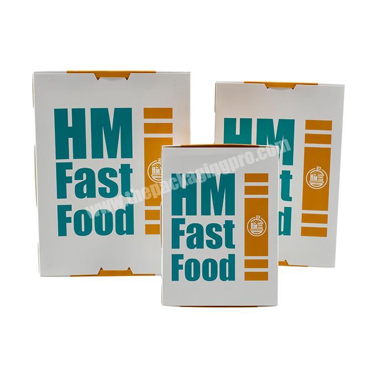 Custom Printing Small Full Color Fast Food Gift Packaging Paper Box with lid