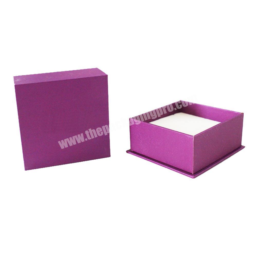 Custom printing small rigid cardboard lid and base necklace earring gift jewelry packaging box for wedding ring