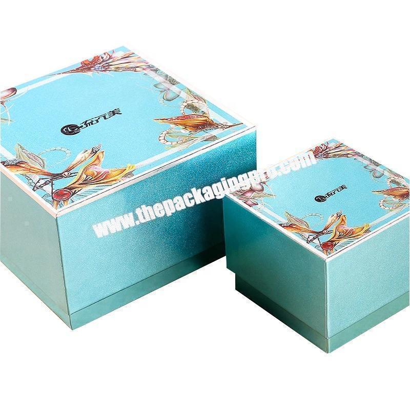 Custom Printing Small Square Cardboard Boxes Wedding Birthday Engagement Chocolate Candy Gift Cosmetic Cream Packaging Box