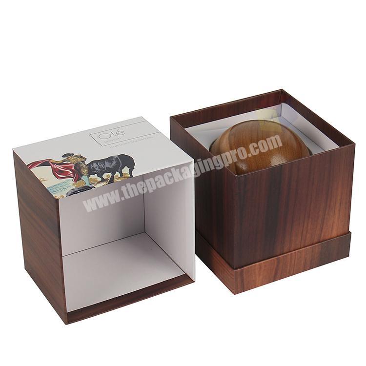 custom printing square cardboard candle gift box