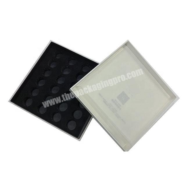 Custom printing square rigid boxes nested gift luxury cosmetic cardboard box