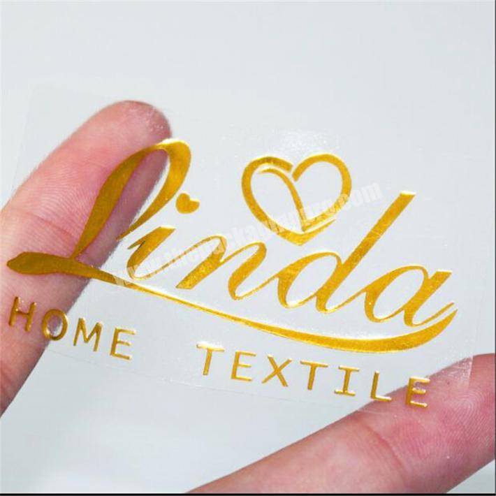 clear foil stickers custom transparent embossed