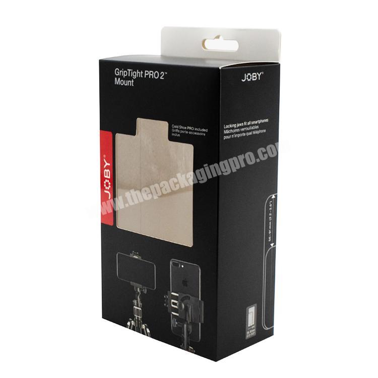 Custom printing window hook hanger packaging paperboard box for electronics tools