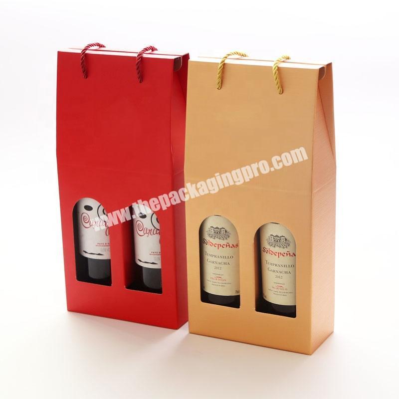 Custom printing wine packaging box singledouble red wine corrugated paper box