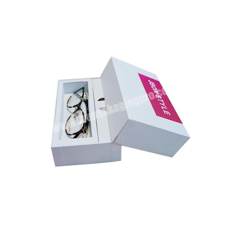 Custom private label fancy cardboard sunglass packaging box with logo