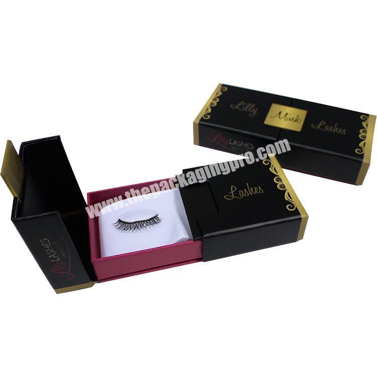 Custom private label magnet empty eyelash packaging box vendor