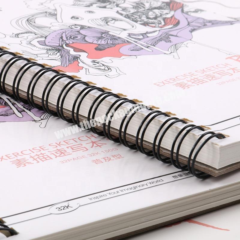 Paper Student Sketch Pads for Drawing Adults Bound Spiral Notebooks