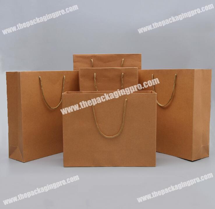Custom Promotional Cheap High Quality Small Brown Kraft Paper Bags