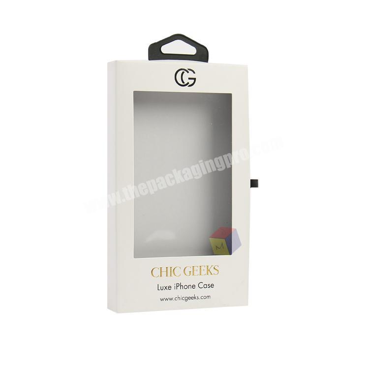 custom PVC clear plastic box for mobile phone case retail packaging