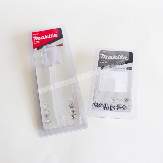 Custom PVC transparent slip card blister packaging  paper blister packaging