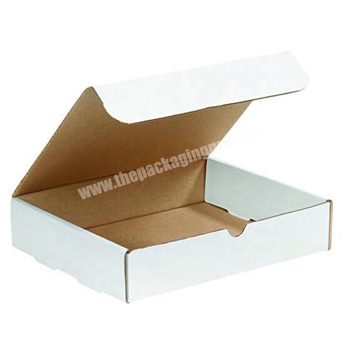 Custom rectangle corrugated roll end front tuck top mailing paper box