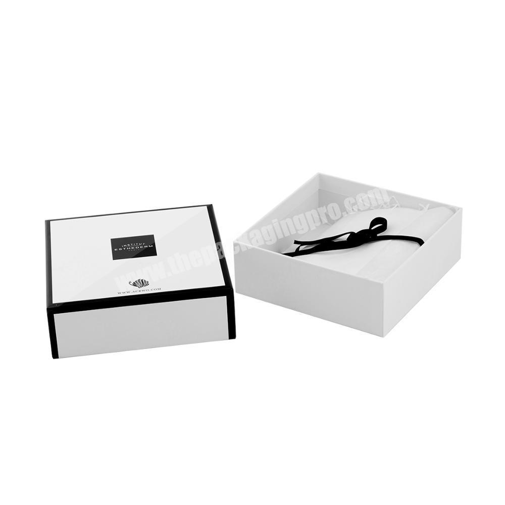 Custom rectangular cosmetic paper box packaging