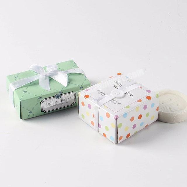 Custom recyclable soap paper packaging cardboard boxes for soap