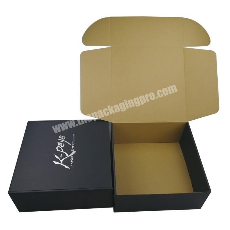 Custom Recycled Black Cardboard Corrugated Carton Shipping Boxes